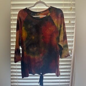 Tie dye tie shirt